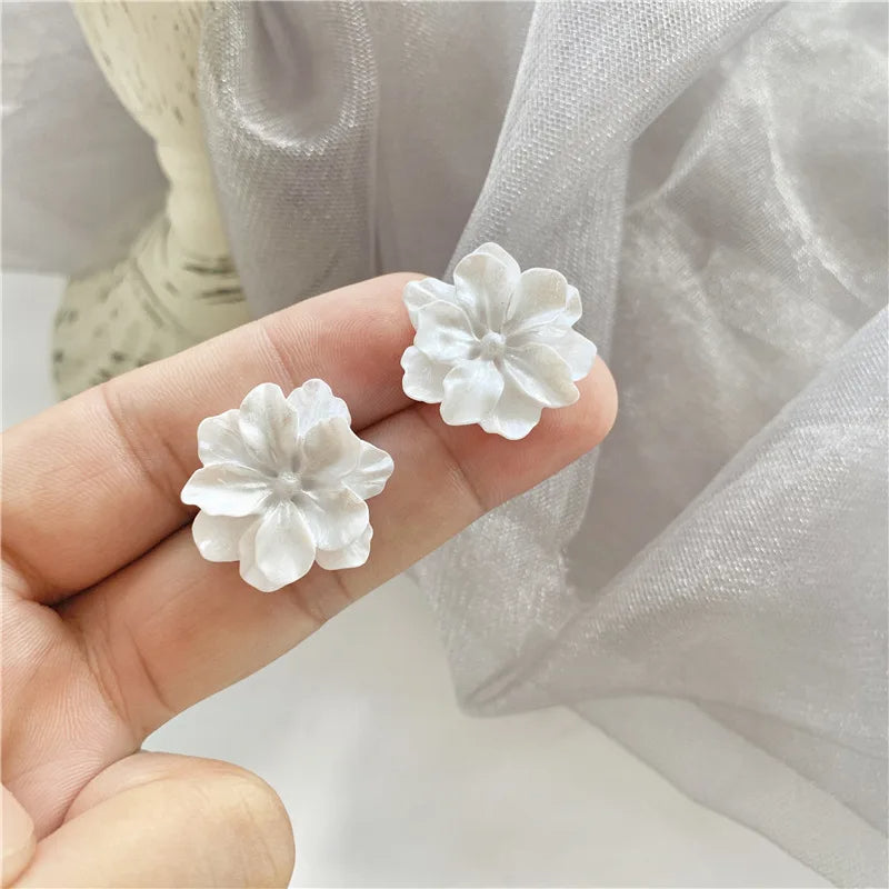 Orecchini "Petali di neve"